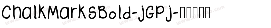 ChalkMarksBold-jGPj字体转换