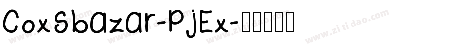 Coxsbazar-PjEx字体转换