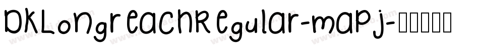 DkLongreachRegular-maPj字体转换