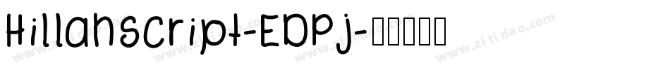 Hillahscript-EDPj字体转换