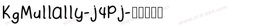 KgMullally-j4Pj字体转换