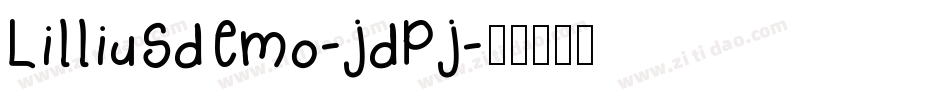 Lilliusdemo-jdPj字体转换