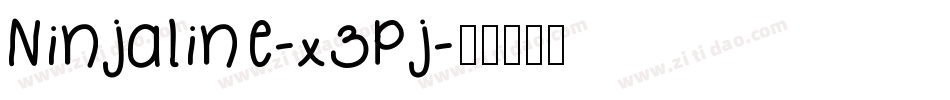 Ninjaline-x3Pj字体转换