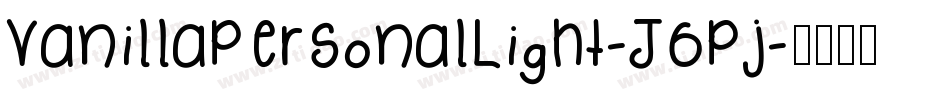 VanillaPersonalLight-J6Pj字体转换