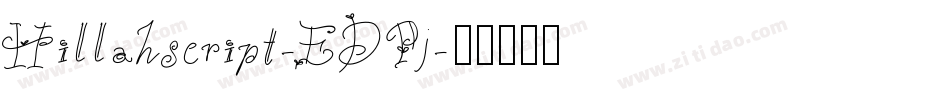 Hillahscript-EDPj字体转换