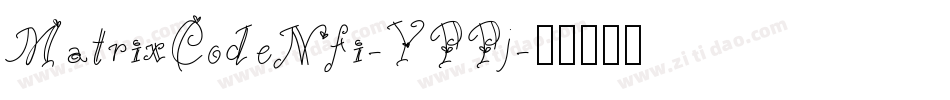 MatrixCodeNfi-YPPj字体转换
