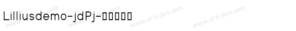 Lilliusdemo-jdPj字体转换