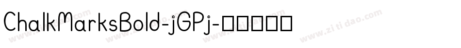 ChalkMarksBold-jGPj字体转换