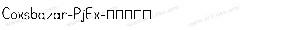Coxsbazar-PjEx字体转换