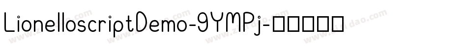LionelloscriptDemo-9YMPj字体转换