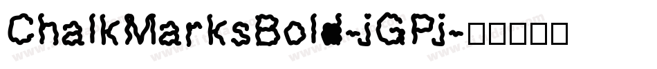 ChalkMarksBold-jGPj字体转换