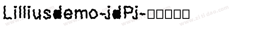 Lilliusdemo-jdPj字体转换