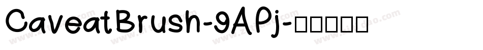 CaveatBrush-9APj字体转换