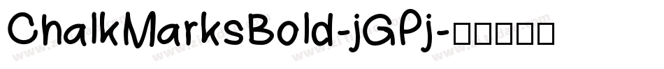 ChalkMarksBold-jGPj字体转换