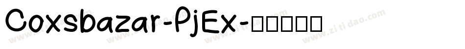 Coxsbazar-PjEx字体转换
