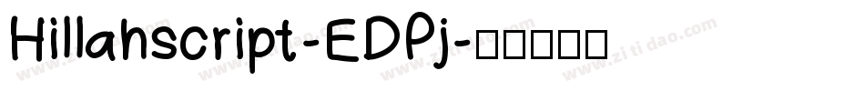 Hillahscript-EDPj字体转换