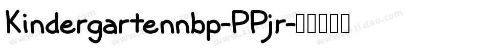 Kindergartennbp-PPjr字体转换