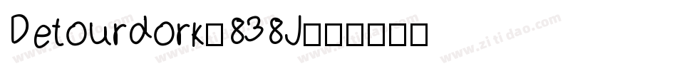 Detourdork-838J字体转换