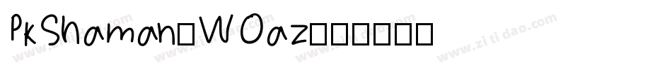 PkShaman-WOaz字体转换