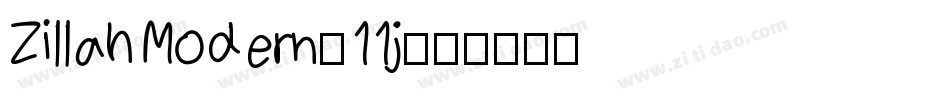ZillahModern-11j字体转换