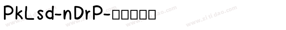 PkLsd-nDrP字体转换
