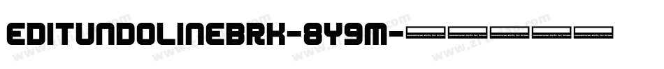 EditUndoLineBrk-8y9M字体转换