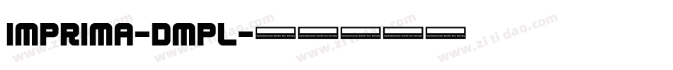 Imprima-dMPl字体转换