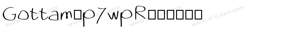 Gottam-p7wpR字体转换