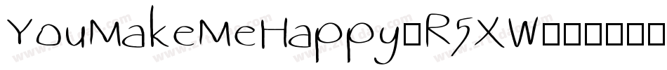 YouMakeMeHappy-R5XW字体转换
