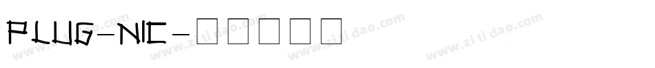 PLUG-NIC字体转换
