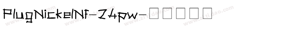 PlugNickelNf-24pw字体转换
