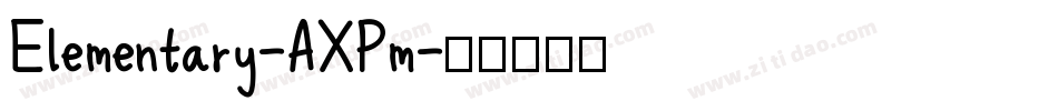 Elementary-AXPm字体转换