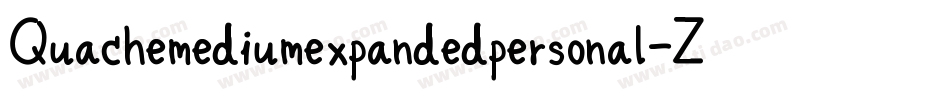 Quachemediumexpandedpersonal-ZVoPm字体转换