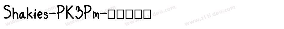 Shakies-PK3Pm字体转换