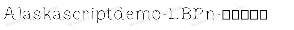 Alaskascriptdemo-LBPn字体转换