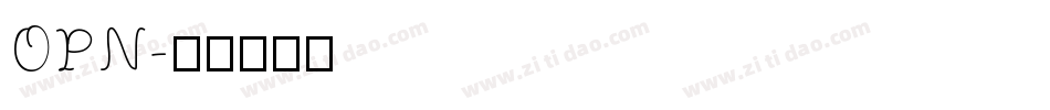 OPN字体转换