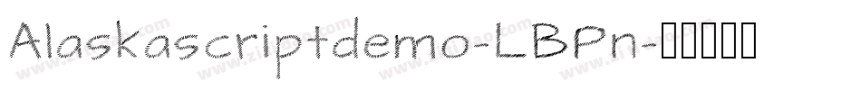 Alaskascriptdemo-LBPn字体转换