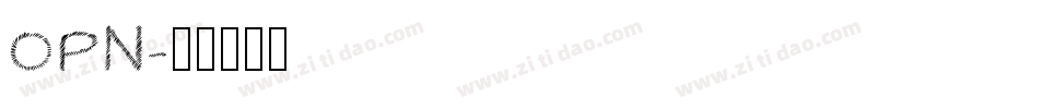 OPN字体转换