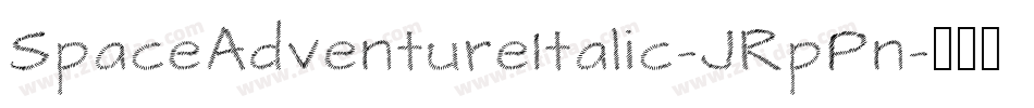 SpaceAdventureItalic-JRpPn字体转换