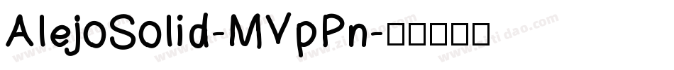 AlejoSolid-MVpPn字体转换