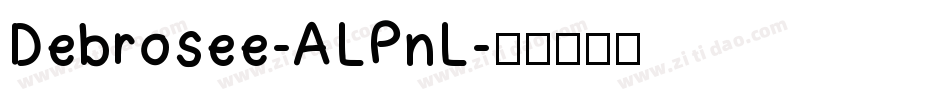 Debrosee-ALPnL字体转换