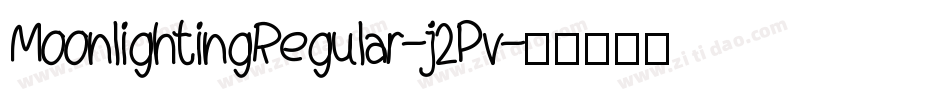 MoonlightingRegular-j2Pv字体转换
