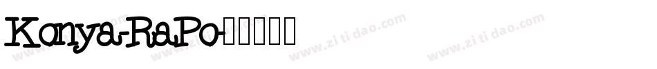 Konya-RaPo字体转换