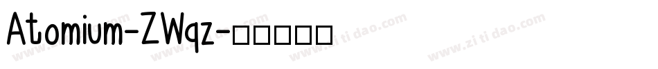 Atomium-ZWqz字体转换