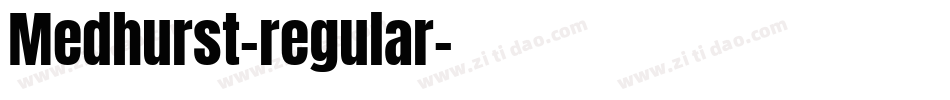 Medhurst-regular字体转换
