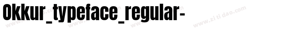 Okkur_typeface_regular字体转换