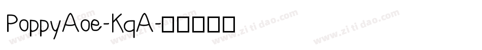 PoppyAoe-KqA字体转换