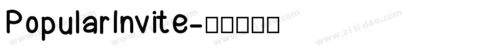 PopularInvite字体转换