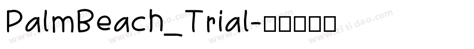 PalmBeach_Trial字体转换