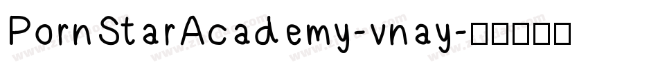 PornStarAcademy-vnay字体转换